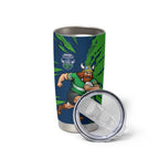 Personalized Canberra Raiders Tumbler Cup Dynamic Lightning Mascot Rugby Australia