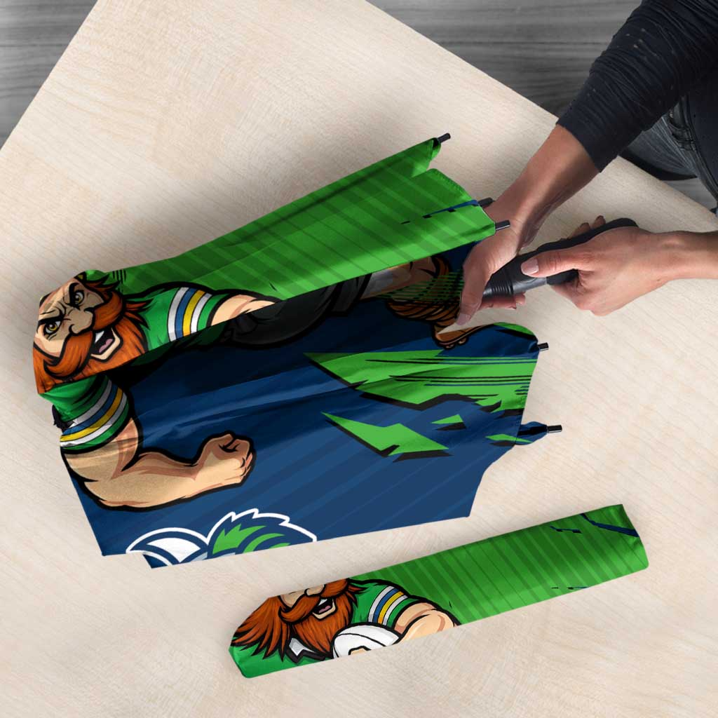 Personalized Canberra Raiders Umbrella Dynamic Lightning Mascot Rugby Australia