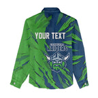 Personalized Canberra Raiders Women Casual Shirt Dynamic Lightning Mascot Rugby Australia
