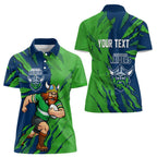 Personalized Canberra Raiders Women Polo Shirt Dynamic Lightning Mascot Rugby Australia