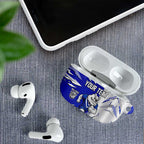 Personalized Canterbury Bulldogs AirPods Case Dynamic Lightning Mascot Rugby Australia