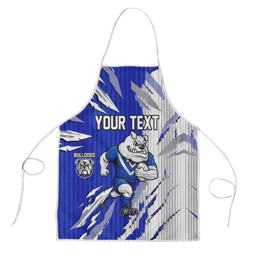 Personalized Canterbury Bulldogs Apron Dynamic Lightning Mascot Rugby Australia