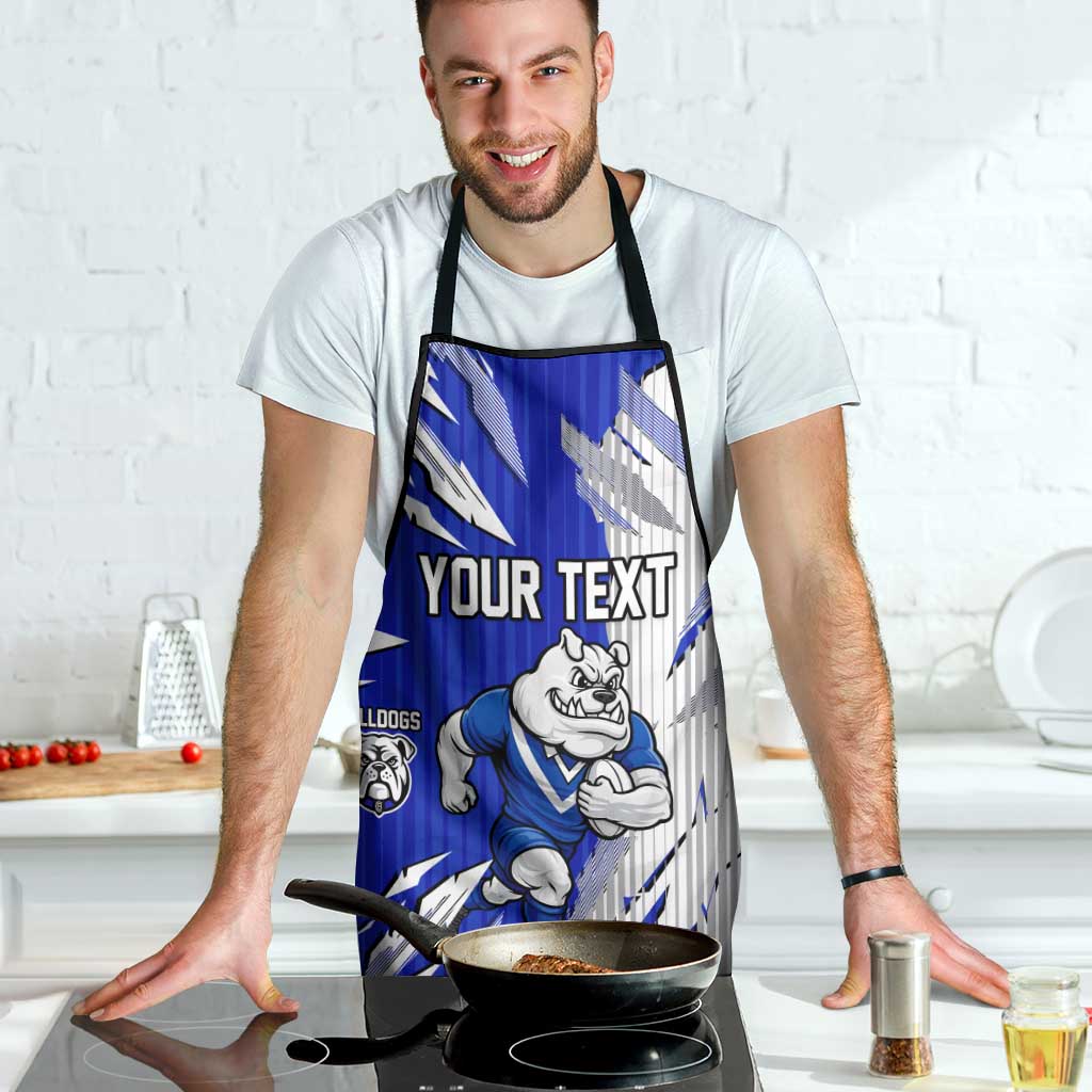 Personalized Canterbury Bulldogs Apron Dynamic Lightning Mascot Rugby Australia