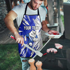 Personalized Canterbury Bulldogs Apron Dynamic Lightning Mascot Rugby Australia