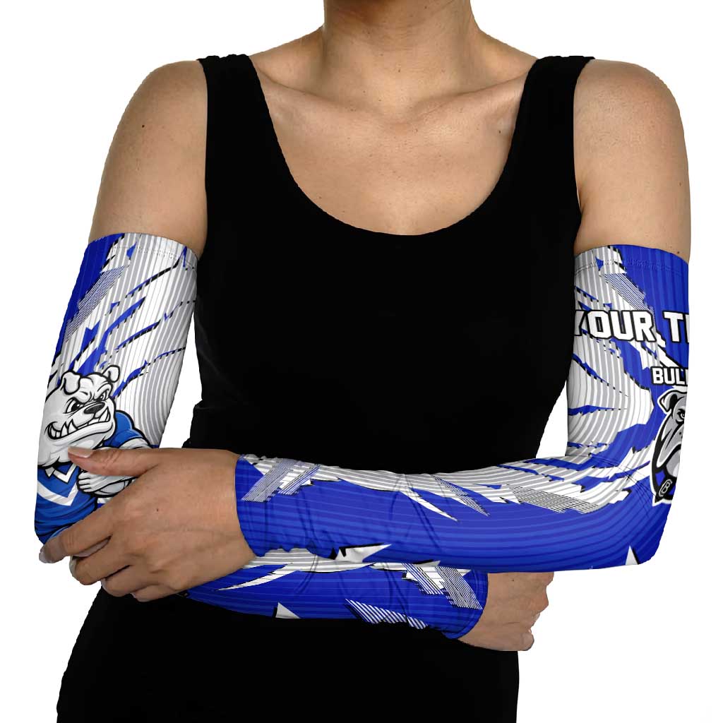 Personalized Canterbury Bulldogs Arm Sleeves Dynamic Lightning Mascot Rugby Australia