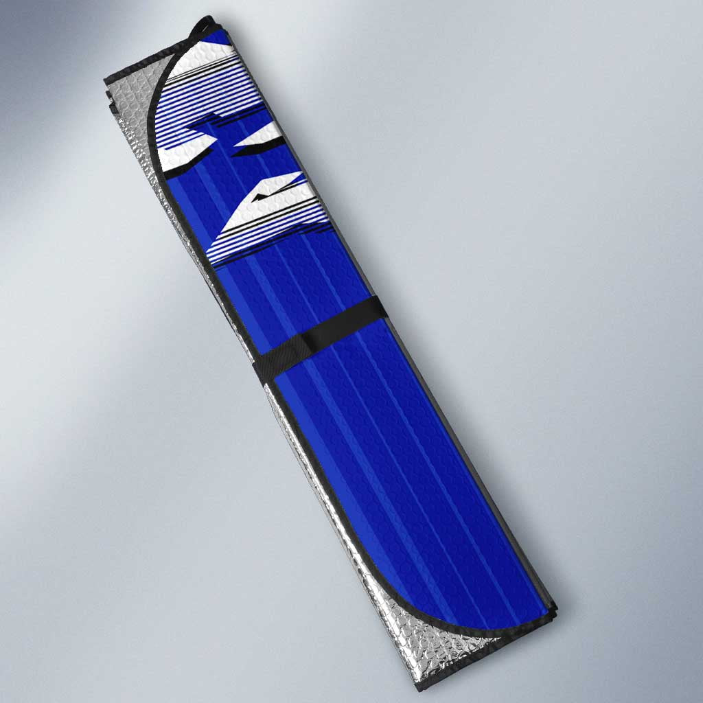 Personalized Canterbury Bulldogs Auto Sun Shade Dynamic Lightning Mascot Rugby Australia