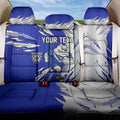 Personalized Canterbury Bulldogs Back Car Seat Cover Dynamic Lightning Mascot Rugby Australia