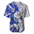 Personalized Canterbury Bulldogs Baseball Jersey Dynamic Lightning Mascot Rugby Australia