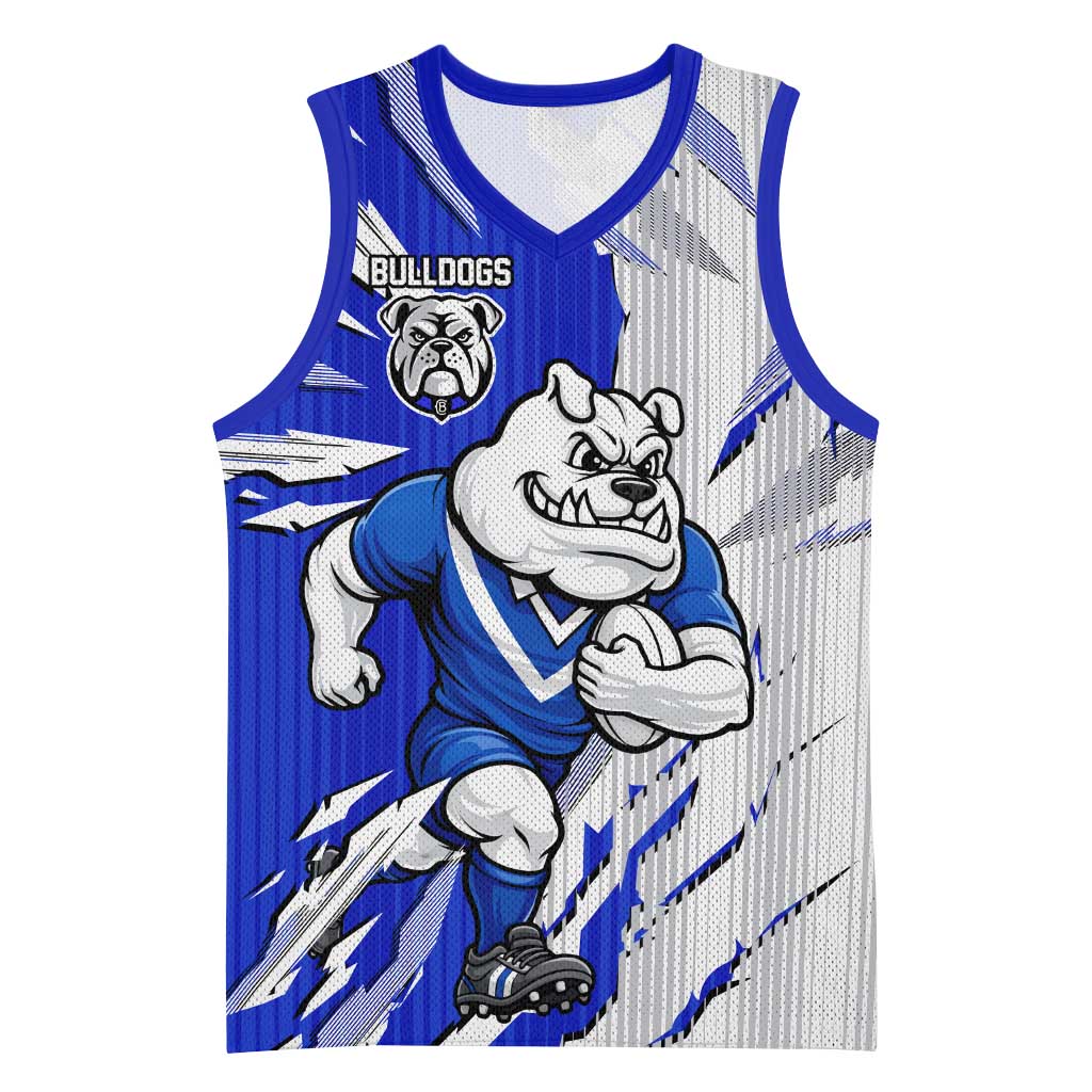 Personalized Canterbury Bulldogs Basketball Jersey Dynamic Lightning Mascot Rugby Australia