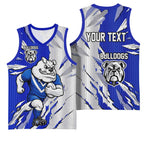 Personalized Canterbury Bulldogs Basketball Jersey Dynamic Lightning Mascot Rugby Australia