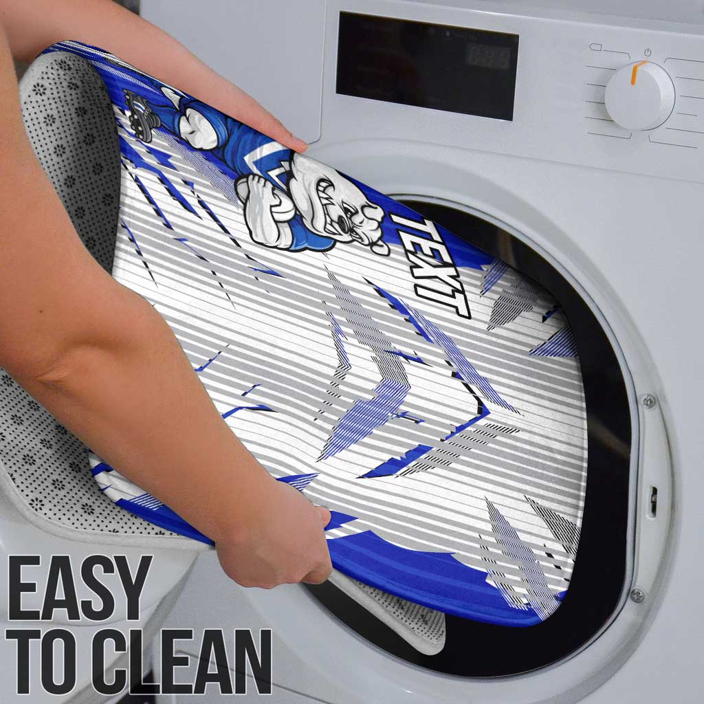 Personalized Canterbury Bulldogs Bathroom Set Dynamic Lightning Mascot Rugby Australia