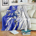 Personalized Canterbury Bulldogs Blanket Dynamic Lightning Mascot Rugby Australia