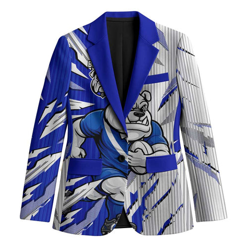 Personalized Canterbury Bulldogs Blazer Dynamic Lightning Mascot Rugby Australia