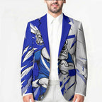 Personalized Canterbury Bulldogs Blazer Dynamic Lightning Mascot Rugby Australia