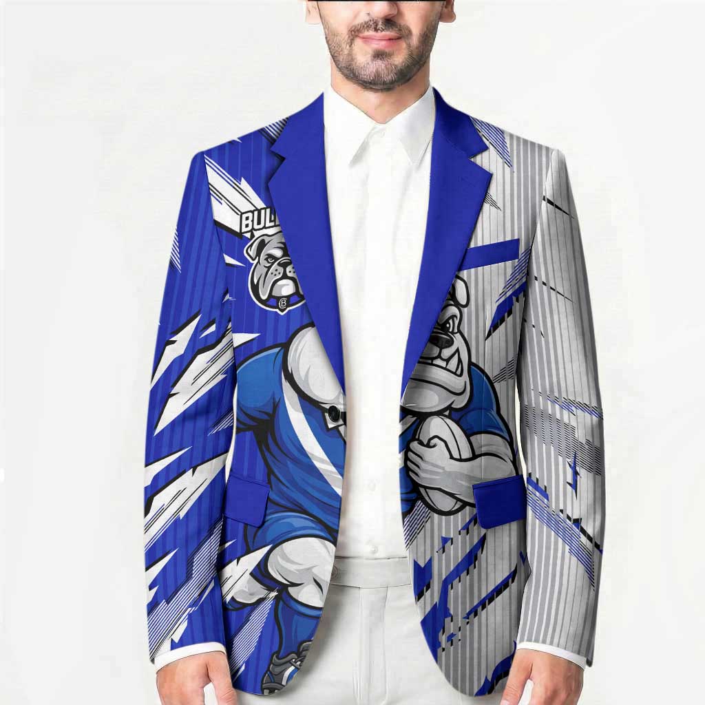 Personalized Canterbury Bulldogs Blazer Dynamic Lightning Mascot Rugby Australia