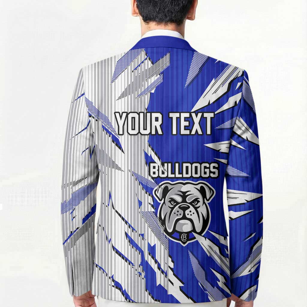 Personalized Canterbury Bulldogs Blazer Dynamic Lightning Mascot Rugby Australia