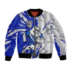 Personalized Canterbury Bulldogs Bomber Jacket Dynamic Lightning Mascot Rugby Australia