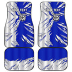 Personalized Canterbury Bulldogs Car Mats Dynamic Lightning Mascot Rugby Australia