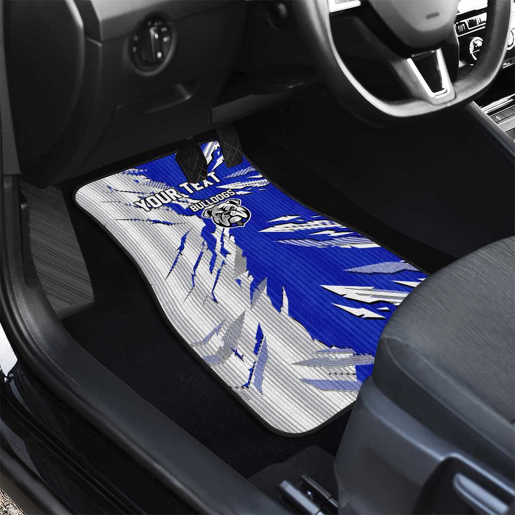 Personalized Canterbury Bulldogs Car Mats Dynamic Lightning Mascot Rugby Australia