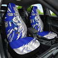Personalized Canterbury Bulldogs Car Seat Cover Dynamic Lightning Mascot Rugby Australia