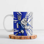 Personalized Canterbury Bulldogs Ceramic Mug Dynamic Lightning Mascot Rugby Australia