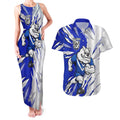 Personalized Canterbury Bulldogs Couples Matching Tank Maxi Dress and Hawaiian Shirt Dynamic Lightning Mascot Rugby Australia