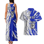 Personalized Canterbury Bulldogs Couples Matching Tank Maxi Dress and Hawaiian Shirt Dynamic Lightning Mascot Rugby Australia