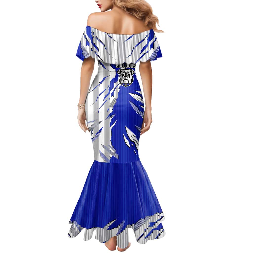 Personalized Canterbury Bulldogs Family Matching Mermaid Dress and Hawaiian Shirt Dynamic Lightning Mascot Rugby Australia