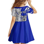 Personalized Canterbury Bulldogs Family Matching Summer Maxi Dress and Hawaiian Shirt Dynamic Lightning Mascot Rugby Australia