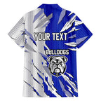 Personalized Canterbury Bulldogs Family Matching Summer Maxi Dress and Hawaiian Shirt Dynamic Lightning Mascot Rugby Australia