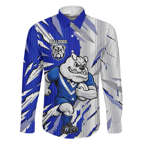 Personalized Canterbury Bulldogs Family Matching Summer Maxi Dress and Hawaiian Shirt Dynamic Lightning Mascot Rugby Australia