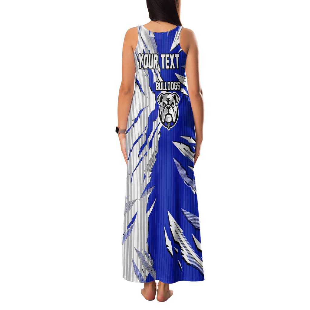 Personalized Canterbury Bulldogs Family Matching Tank Maxi Dress and Hawaiian Shirt Dynamic Lightning Mascot Rugby Australia