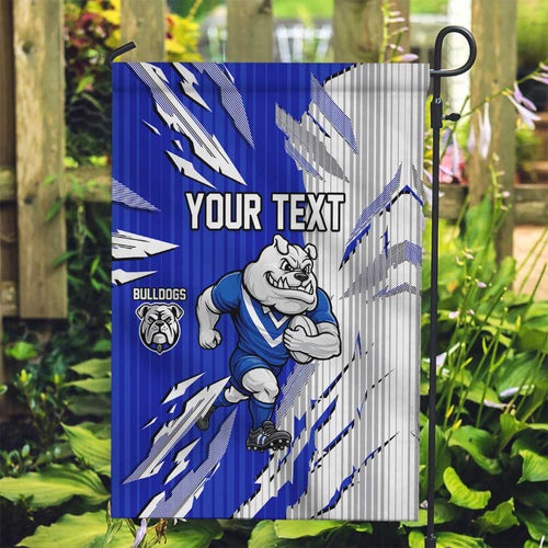 Personalized Canterbury Bulldogs Garden Flag Dynamic Lightning Mascot Rugby Australia