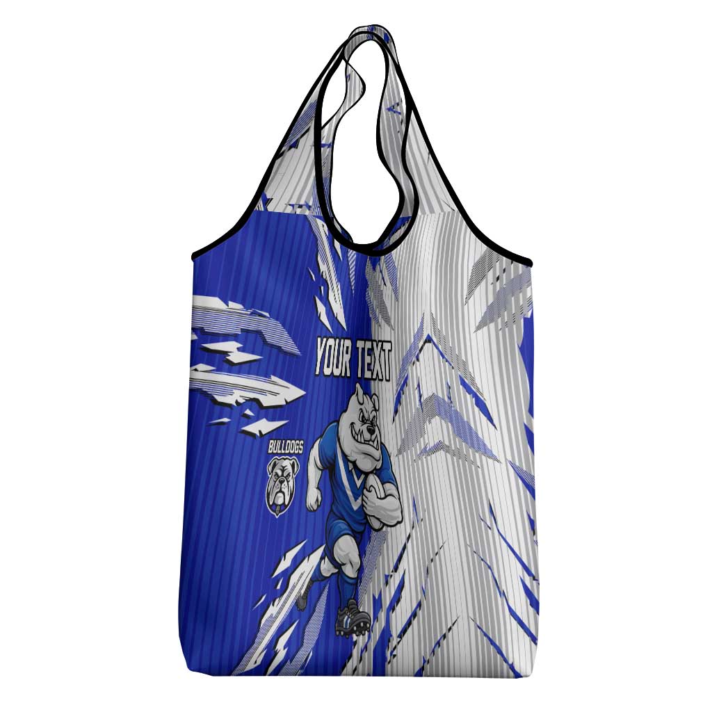 Personalized Canterbury Bulldogs Grocery Bag Dynamic Lightning Mascot Rugby Australia