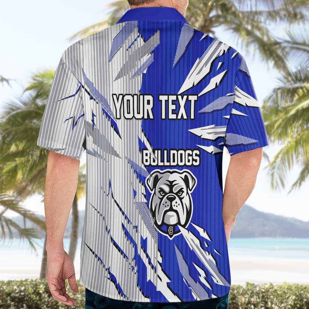 Personalized Canterbury Bulldogs Hawaiian Shirt Dynamic Lightning Mascot Rugby Australia