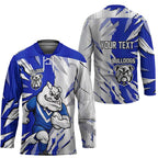 Personalized Canterbury Bulldogs Hockey Jersey Dynamic Lightning Mascot Rugby Australia