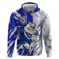 Personalized Canterbury Bulldogs Hoodie Dynamic Lightning Mascot Rugby Australia