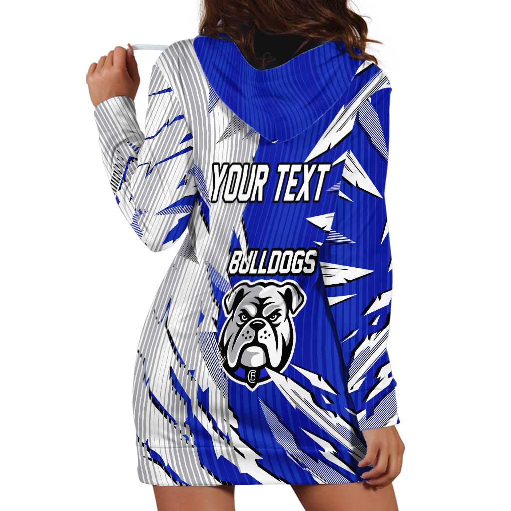 Personalized Canterbury Bulldogs Hoodie Dress Dynamic Lightning Mascot Rugby Australia