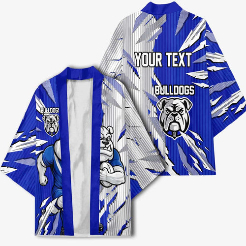 Personalized Canterbury Bulldogs Kimono Dynamic Lightning Mascot Rugby Australia