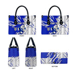 Personalized Canterbury Bulldogs Leather Bag Dynamic Lightning Mascot Rugby Australia