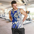 Personalized Canterbury Bulldogs Men Tank Top Dynamic Lightning Mascot Rugby Australia