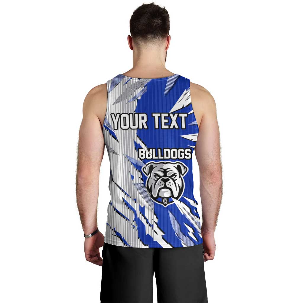 Personalized Canterbury Bulldogs Men Tank Top Dynamic Lightning Mascot Rugby Australia