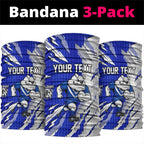 Personalized Canterbury Bulldogs Neck Gaiter Dynamic Lightning Mascot Rugby Australia