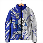 Personalized Canterbury Bulldogs Padded Jacket Dynamic Lightning Mascot Rugby Australia