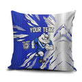Personalized Canterbury Bulldogs Pillow Cover Dynamic Lightning Mascot Rugby Australia