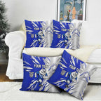 Personalized Canterbury Bulldogs Pillow Cover Dynamic Lightning Mascot Rugby Australia