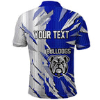 Personalized Canterbury Bulldogs Polo Shirt Dynamic Lightning Mascot Rugby Australia