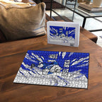 Personalized Canterbury Bulldogs Puzzle Dynamic Lightning Mascot Rugby Australia