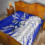 Personalized Canterbury Bulldogs Quilt Dynamic Lightning Mascot Rugby Australia
