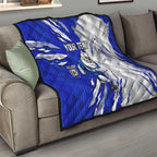 Personalized Canterbury Bulldogs Quilt Dynamic Lightning Mascot Rugby Australia